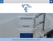 Tablet Screenshot of jonzacmedicalservice.com